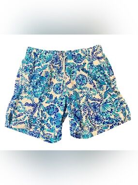 Lilly Pulitzer Swim Trunks Shorts Men’s Small Beach Preppy Lined Resortwear